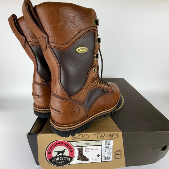 Irish Setter Elk Tracker 882 Men Hunting Boots 600g Insulated Brown Leather 8 E2 - Picture 3 of 16